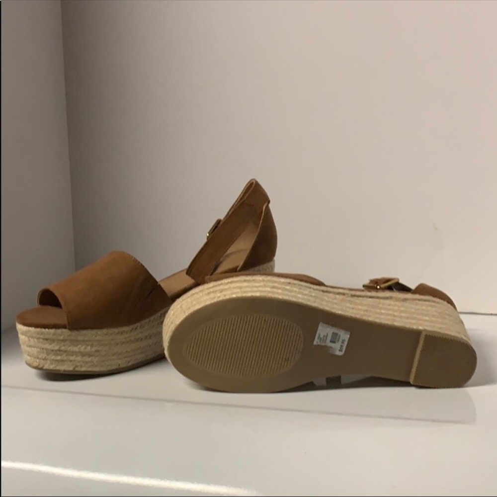 COPY - Lane Bryant Platform Wedge Sandals Brown 9…